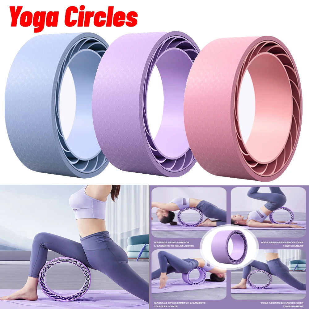 TPE PP Pilates Wheel Rolle Yoga Circles Yoga Roller Pilates Wheel Back  Exercise Tool Weight Loss Magic Waist Fitness Accessories - AliExpress