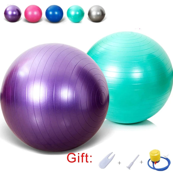 55cm Explosion-proof Sports Yoga Ball With Pump Pilates Fitness Gym