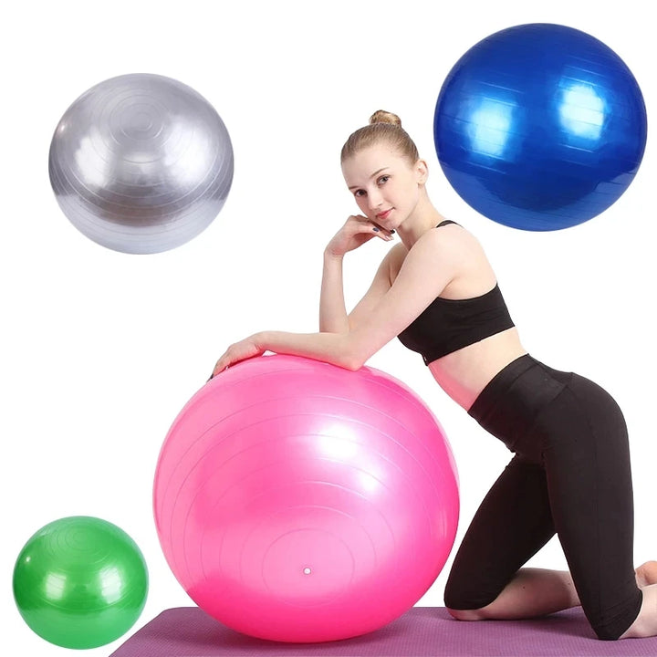 55cm Explosion-proof Sports Yoga Ball With Pump Pilates Fitness Gym