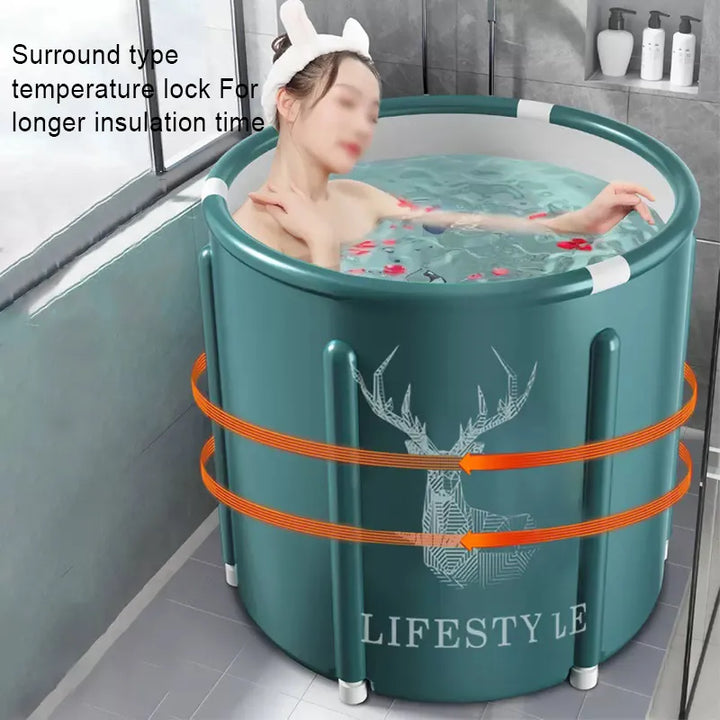 Portable Foldable Bathtub Bucket Large Capacity Bathroom Ice Bath