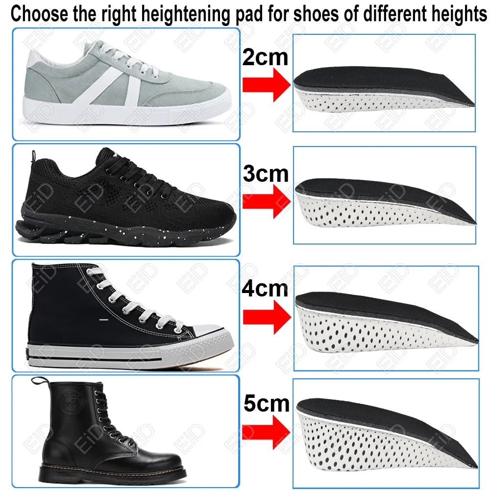 Height Increase Invisible Insoles For Feet 2/3/4/5cm Height Lift