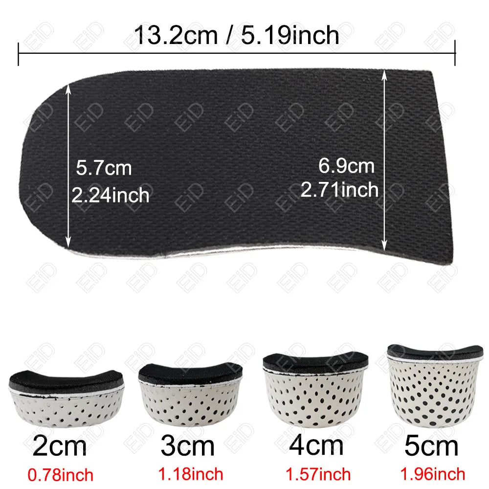 Height Increase Invisible Insoles For Feet 2/3/4/5cm Height Lift